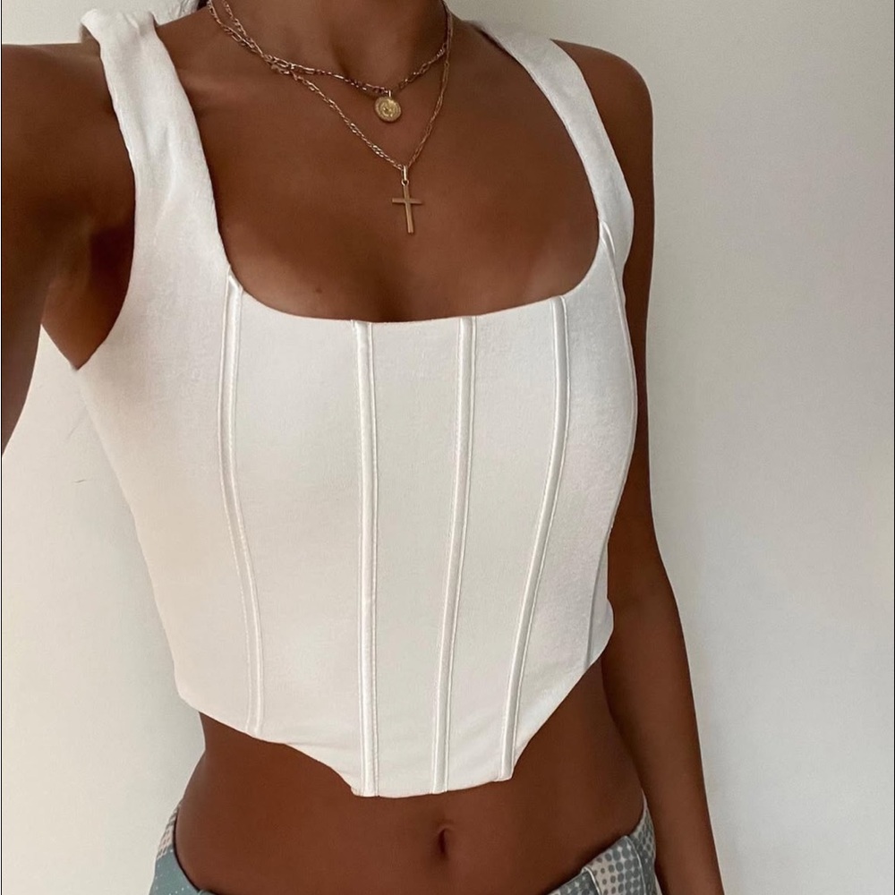 Tiger mist corset top